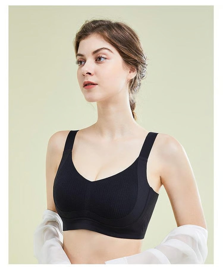3 Pcs Wire-Free Non-Marking Skin-Friendly Push-Up Bra